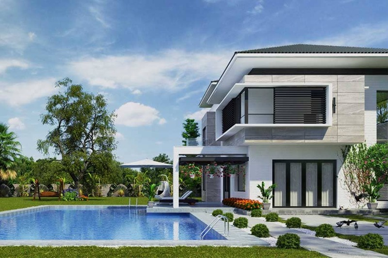 Thiết kế nhà nghỉ mini 2 tầng